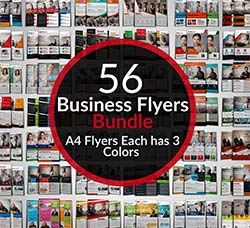 56套富有创意的业务传单模板：56 Creative Business Flyers Bundle